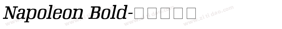 Napoleon Bold字体转换
